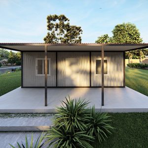 42 m² Verandalı Konteyner Ev (63m² Veranda)